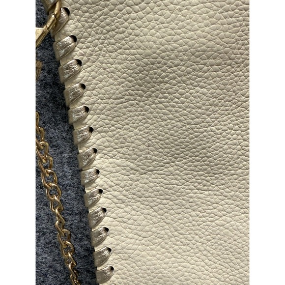 LAGGO Crossbody Bag Womens Ivory Stitched Envelope Convertible Clutch - Picture 6 of 10
